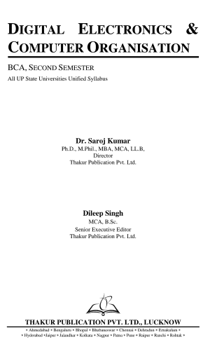 Digital Computer Fundamentals (Third Edition) cover