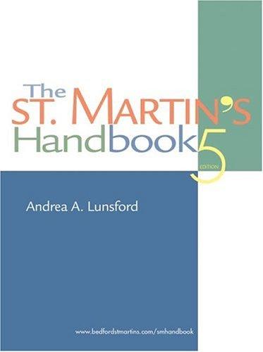 St. Martin's Handbook cover